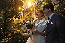 Молодожены Мария Власкина и Антон Кравченко — первая пара, которая официально вступила в брак на территории Московского зоопарка