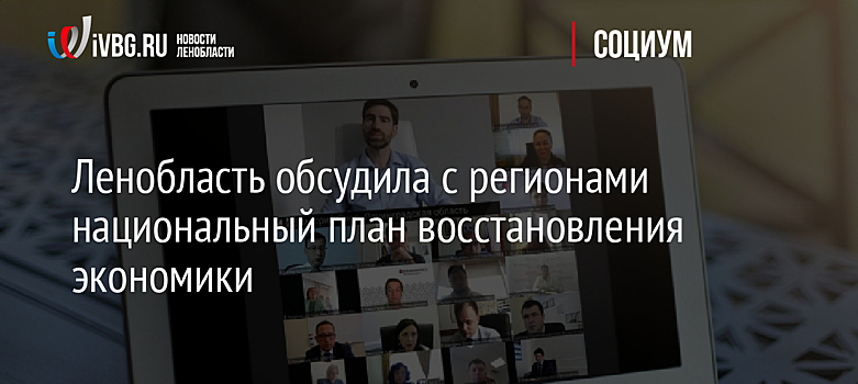 Ленобласть обсудила с регионами национальный план восстановления экономики
