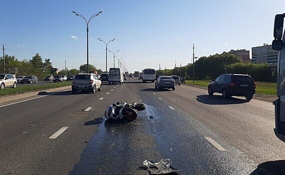 В Набережных Челнах байкер получил перелом позвоночника
