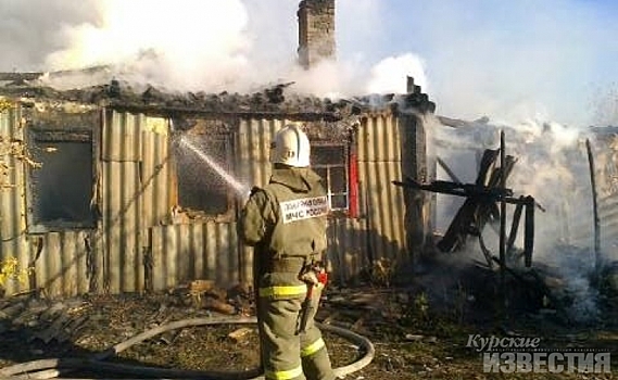 Курские огнеборцы потушили пожар в Щигровском районе