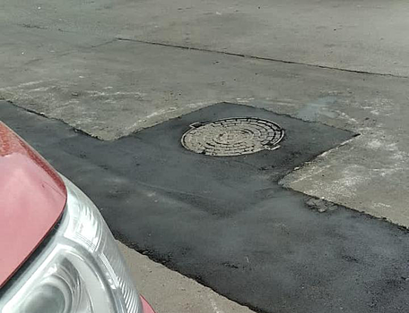 На Покровской улице провели ремонт асфальтобетонного покрытия