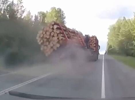 В России лесовоз повторил сцену из «Пункта назначения»