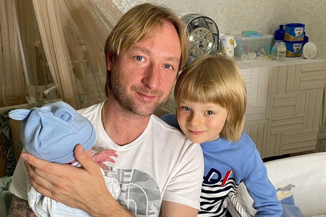 Евгений Плющенко поздравил сына Александра с 11-м днём рождения