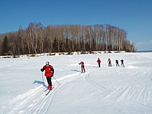 146 километров по замерзшей реке: жители Прикамья на лыжах дошли от Чусового до Перми
