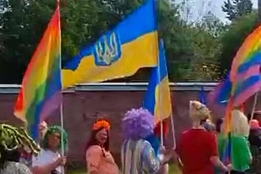 Мизулина заявила, что полицейские задержали участников съемок с ЛГБТ-флагами в Москве