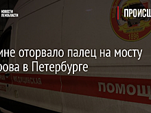Мужчине оторвало палец на мосту Кадырова в Петербурге