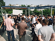 Глава Андрей Булгаков проверил ход благоустройства сквера на Пролетарском проспекте в Щелкове