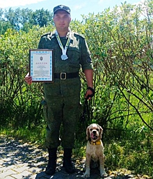 Волгоградский кинолог вместе собакой &quot;Арчи&quot; завоевали победу в чемпионате ФСБ РФ