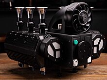 Показана кофемашина в виде мотора Porsche 911, которая стоит как две Lada Granta