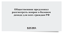 Общественник предложил рассмотреть вопрос о базовом доходе для всех граждан РФ