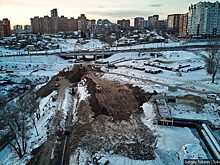 Красноярский блогер показал ход строительства дороги к развязке Николаевского моста