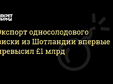 Экспорт односолодового виски из Шотландии впервые превысил £1 млрд