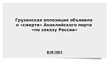 Грузинская оппозиция объявила о «смерти» Анаклийского порта «по заказу России»