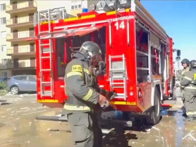РИА Новости: в жилом доме в Ставрополе, где произошел взрыв, мог взорваться газовый котел