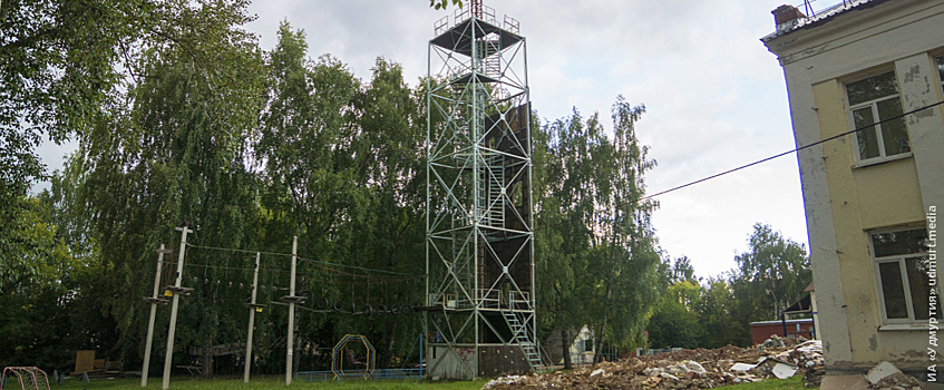 Реконструкция парашютной вышки в Школе юных летчиков в Ижевске начнется в мае 2021 года