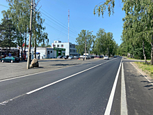 В Выборгском районе Петербурга отремонтировали Песочное шоссе