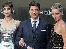 Том Круз, София Бутелла и Аннабелль Уоллис на премьере «Мумии» в Мадриде