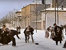 Цветной видеоролик, как французы играли в снежки, снятый 124 года назад, опубликовали в сети