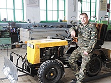 Педагог из Красноуфимска конструирует мини-тракторы весом 250 кг