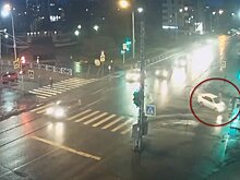 В центре Петрозаводска легковушка наехала на пешехода на «зебре»
