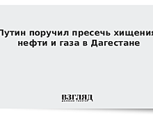 Путин поручил пресечь хищения нефти и газа в Дагестане