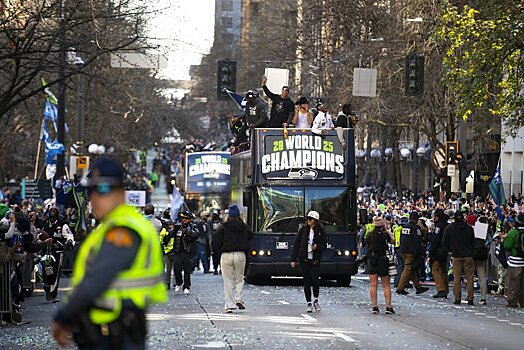 В Сиэтле прошел чемпионский парад «Сихокс»