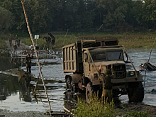 «Голубая кровь»: в курском приграничье военные инженеры возводят мосты и переправы