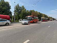 Пассажирский автобус попал в ДТП в Нижнем Новгороде
