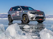 Jeep Grand Cherokee Trackhawk стал самым быстрым внедорожником на льду