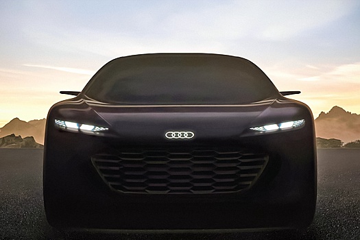 Audi показала фронтальную часть роскошного электрокара Grandsphere