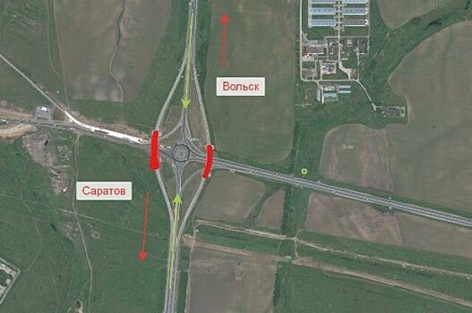 До зимы в Саратове закрывают два съезда по трассе на Вольском тракте