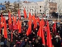 Митинг в поддержку Левченко и Грудинина проходит в центре Москвы