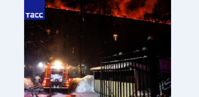 Произошёл пожар в «писательском» доме Москвы