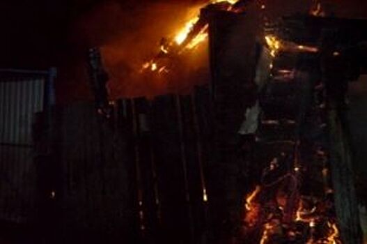В крупном пожаре в Сапожковском районе пострадали люди