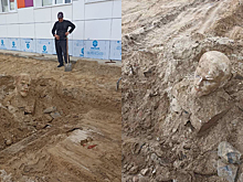 Бюст Ленина откопали в ходе строительных работ в Новом Уренгое
