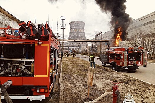 В российском городе произошел пожар на подстанции