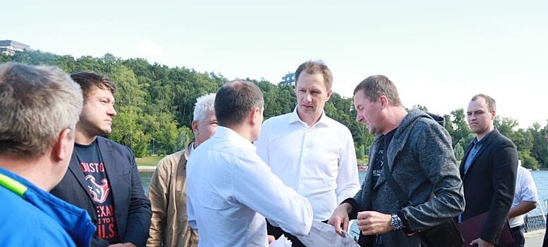 Глава г.о. Красногорск Дмитрий Волков проверил благоустройство набережной