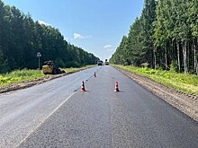 В Шабалинском районе ремонтируют федеральную трассу
