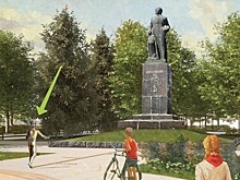 Дзержинцы выступили против скульптуры полуголого мальчика на главной площади