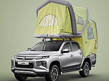 Mitsubishi продает этот потрясающий надувной кемпер для грузовиков в Германии