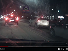 В Красноярске иномарка вылетела на остановку с людьми