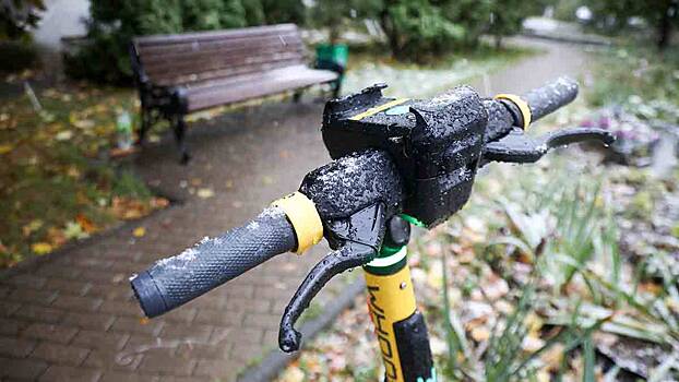 Апрельский снег выпал в столице