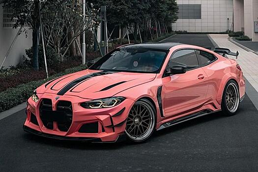 Тюнер DarwinPRO представил ярко-розовый широкофюзеляжный BMW M4 для Барби