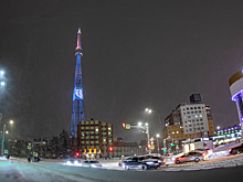 На Нижегородской телебашне зажгли праздничную подсветку к юбилею ННГУ