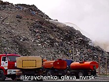 Для тушения горящего полигона в Новороссийске отсыпали более 23 тысяч куб. метров грунта
