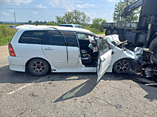В Белогорске при столкновении с грузовиком погиб водитель легковушки