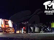 В Амурской области автобус с пассажирами вспыхнул в момент ДТП с грузовиком