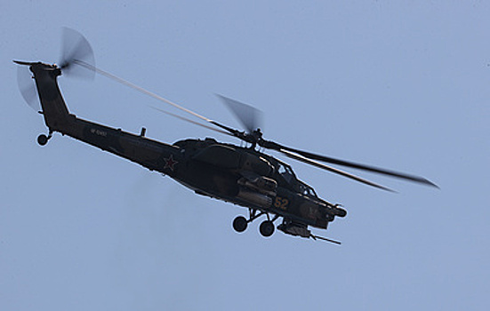 В Крыму упал военный вертолет Ми-28