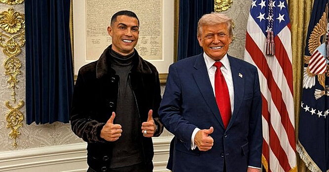 Сестра Роналду Элма о критиках визита португальца в Белый дом: «Эти клоуны еще не поняли, что Криштиану наплевать на их мнение?»