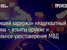 У Киришей задержан неадекватный мужчина – изъяты оружие и поддельное удостоверение МВД  